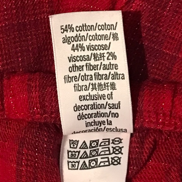 Victoria’s Secret red sparkly checkered 2-pc pajama set - Picture 15 of 16